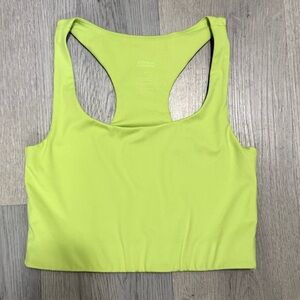 Girlfriend Collective Paloma Racerback Bra in Lime Green - Small